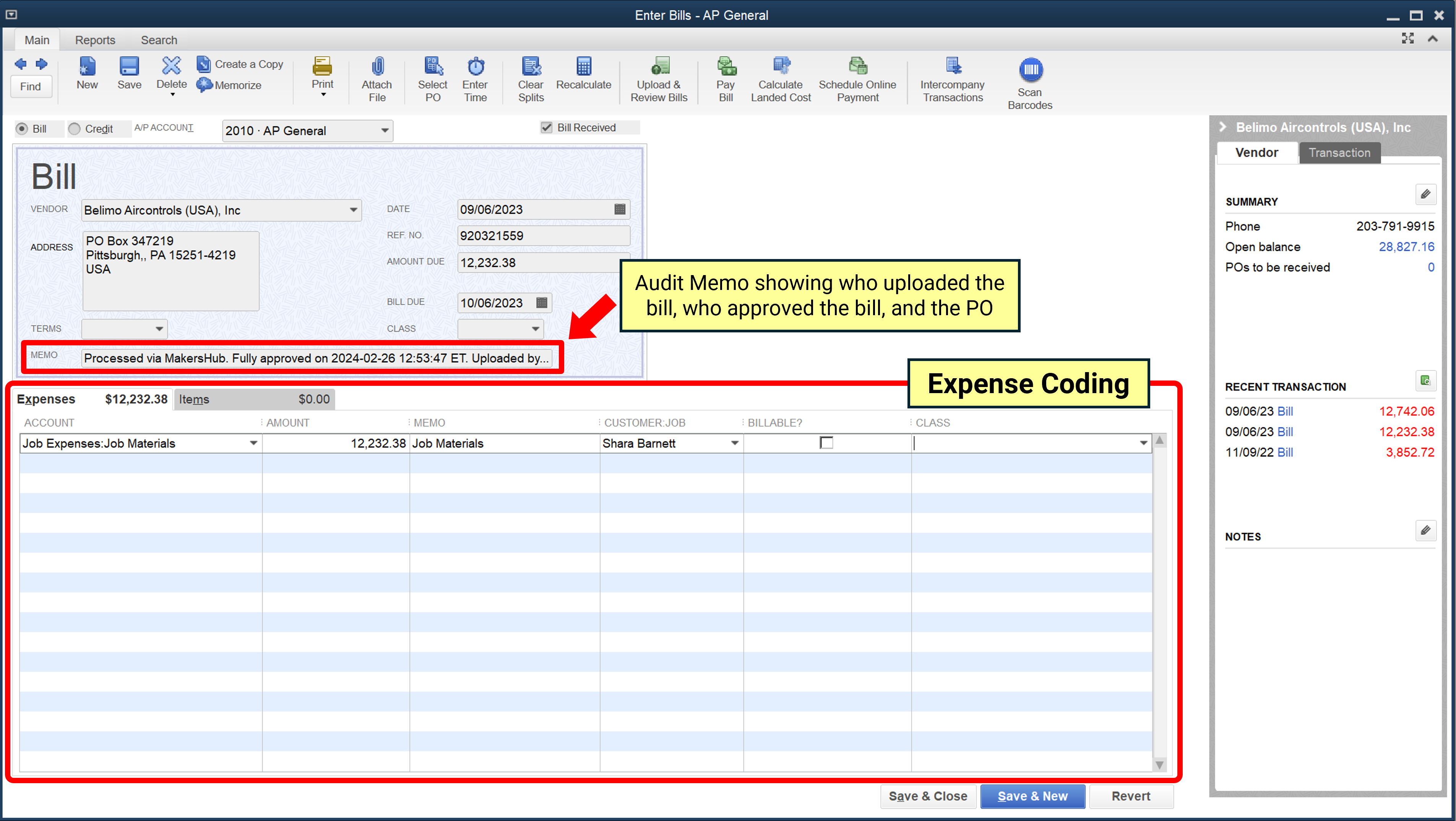 Process Your First Bill